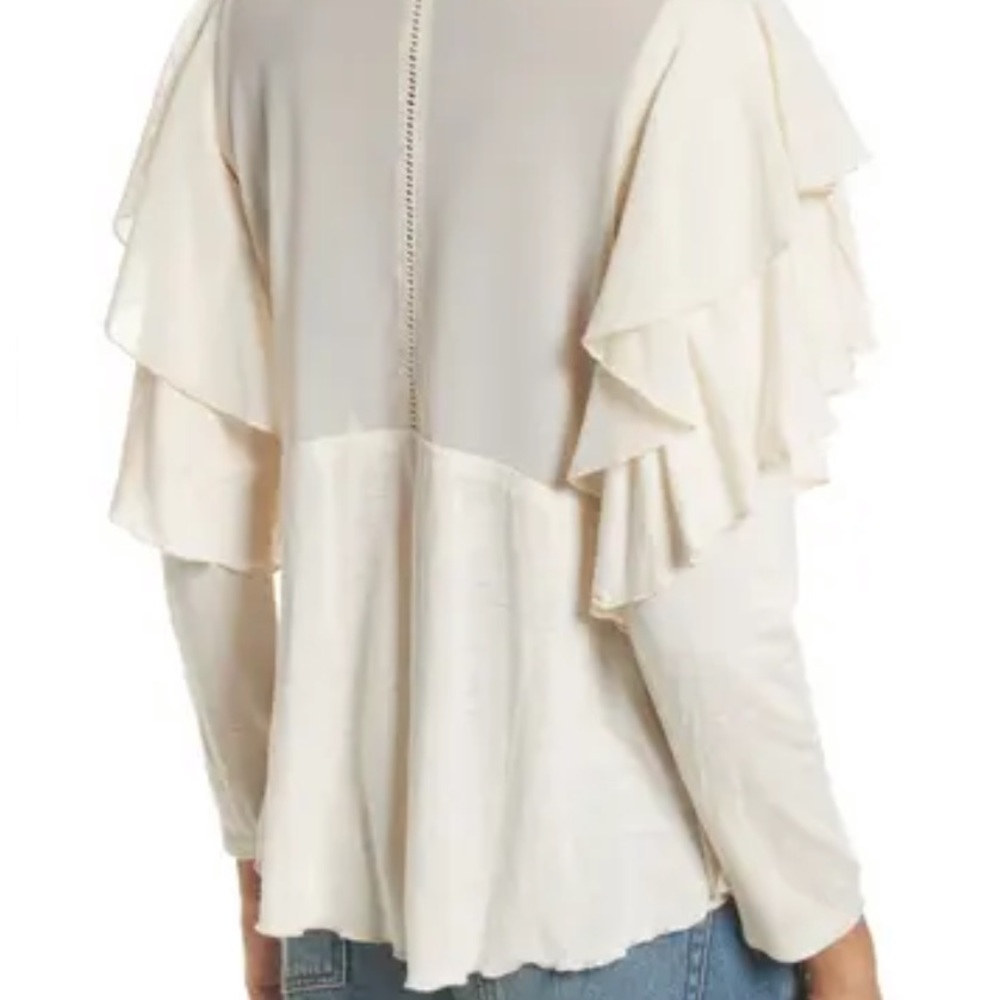 FREE PEOPLE embroidered long sleeve - Picture 2 of 10